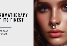 Essential oil nose rings, nose ring diffuser